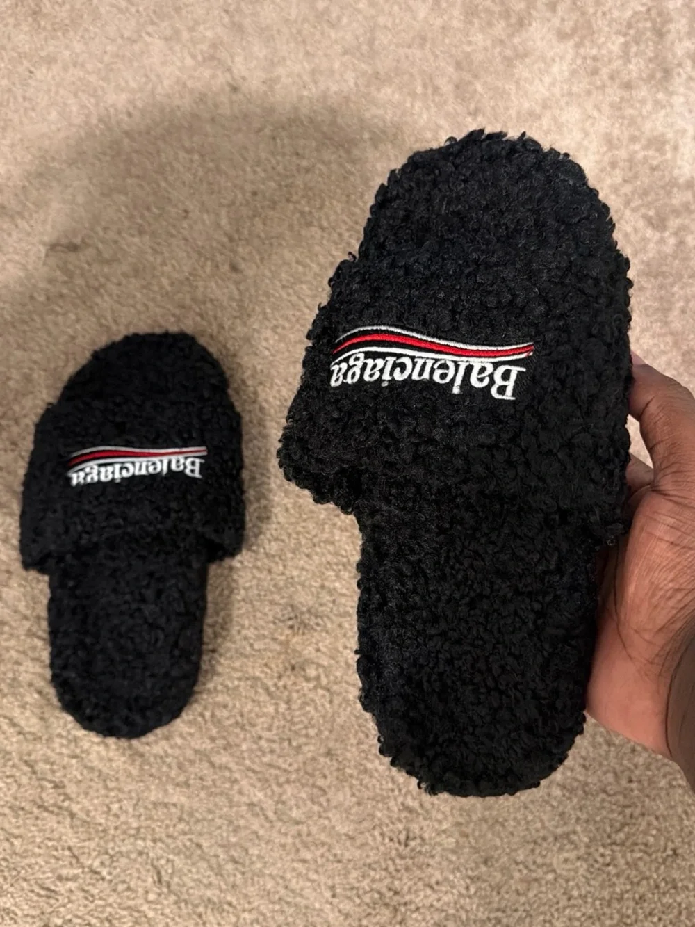 Balenciaga plush black